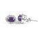 redgem 925 silver stud earrings for women natural amethyst purple 4x6 mm oval jaer275 women's fashion redgem 925 silver stud earrings for women natural amethyst purple 4x6 mm oval redgem 1348