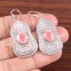 redgem 925 silver dangle earrings for women natural rhodochrosite pink 8x10 mm oval jaer288 women's fashion redgem 925 silver dangle earrings for women natural rhodochrosite pink 8x10 mm oval redgem 1361