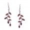 redgem 925 silver dangle earrings for women – natural garnet gemstone jewelry jaer3 women's fashion natural garnet silver dangle earrings | redgem 925 jewelry redgem 380