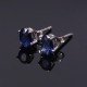 redgem silver stud jewelery earrings precious gem natural blue sapphire jaer30 women's fashion redgem silver stud jewelery earrings precious gem natural blue sapphire redgem 401