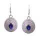 redgem 925 silver dangle earrings blue sapphire gem jaer34 women's fashion redgem 925 silver dangle earrings blue sapphire gem redgem 405