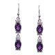 redgem 925 silver dangle earrings amethyst purple jaer41 women's fashion redgem 925 silver dangle earrings amethyst purple redgem 412