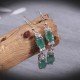 redgem 925 silver dangle earrings natural emerald green jaer52 women's fashion redgem 925 silver dangle earrings natural emerald green redgem 423