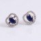 redgem 925 silver stud earrings natural blue sapphire jaer61 women's fashion redgem 925 silver stud earrings natural blue sapphire redgem 430