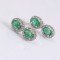 redgem 925 silver stud jewelery earrings natural emerald green jaer64 women's fashion redgem 925 silver stud jewelery earrings natural emerald green redgem 433