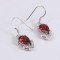 redgem 925 sterling silver natural garnet dangle earrings for women – 7x10mm pear shape red gemstone jaer67 women's fashion buy garnet silver earrings – redgem 925 sterling silver dangle pear shape 7x10mm redgem 436