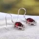 redgem 925 silver natural garnet red dangle earrings jaer67 women's fashion redgem 925 silver natural garnet red dangle earrings redgem 436