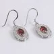 redgem 925 silver dangle jewelery earrings natural garnet red jaer68 women's fashion redgem 925 silver dangle jewelery earrings natural garnet red redgem 437