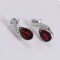 redgem 925 silver stud earrings – natural garnet red gemstone for women and girls jaer70 women's fashion natural garnet stud earrings – 925 silver red gemstone jewelry for women redgem 439