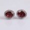 redgem 925 silver stud earrings natural garnet red 7x9 mm – elegant oval gemstone jewelry jaer72 women's fashion garnet stud earrings 925 silver – oval red gemstone jewelry for women & girls redgem 441