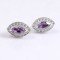 redgem 925 silver stud jewelery earrings natural amethyst purple jaer79 women's fashion redgem 925 silver stud jewelery earrings natural amethyst purple redgem 446
