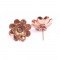 redgem stud earrings 925 sterling silver rose gold plated jaer89 women's fashion redgem stud earrings 925 sterling silver rose gold plated redgem 455