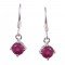 redgem 925 silver dangle earrings natural ruby pink jaer9 women's fashion redgem 925 silver dangle earrings natural ruby pink redgem 385