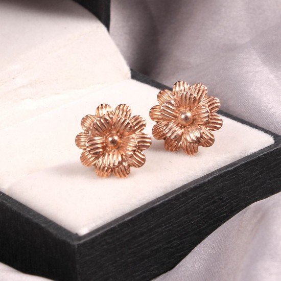 redgem 925 silver stud earrings rose gold plated jaer90 women's fashion redgem 925 silver stud earrings rose gold plated redgem 456