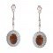 silver dangle earrings natural tiger eye jaer94 women's fashion silver dangle earrings natural tiger eye redgem 460