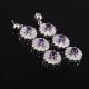 redgem 925 silver dangle earrings precious gem natural amethyst jaer97 women's fashion redgem 925 silver dangle earrings precious gem natural amethyst redgem 463