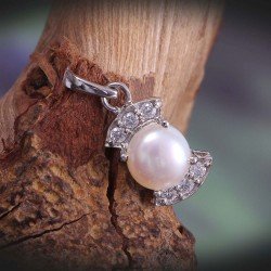 Redgem Silver 925 Pendants Cultured Pearl 