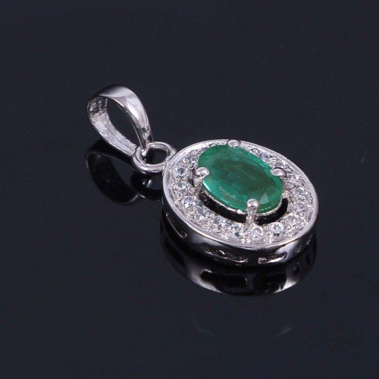 redgem silver pendants natural emerald green japd23 pendants redgem silver pendants natural emerald green redgem 1138