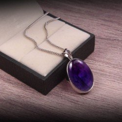 redgem 925 silver ring for women – natural amethyst purple 9 mm round jarg11 women's fashion 925 silver ring with natural amethyst – elegant purple gemstone jewelry redgem 975