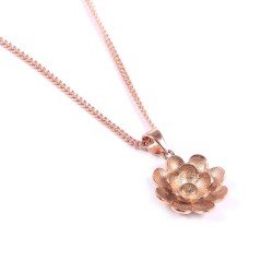 Redgem Silver 925 Pendants PLAN PENDANT Rose Gold Plated