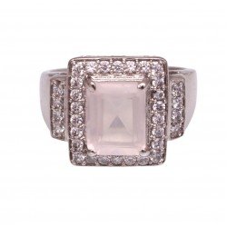 Redgem 925 Silver Ring for Women and Girls Natural Rose Quartz Pink 7X9 MM Rectangle redgem 925 silver ring for women and girls natural rose quartz pink 9x11 mm oval jarg165 women's fashion redgem 925 silver ring for women and girls natural rose quartz pink 9x11 mm oval redgem 1108