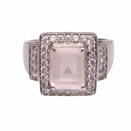 redgem 925 silver ring for women and girls natural rose quartz pink 7x9 mm rectangle jarg104 women's fashion redgem 925 silver ring for women and girls natural rose quartz pink 7x9 mm rectangle redgem 1062