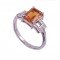 redgem 925 silver ring for women natural citrine yellow 6x8 mm rectangle jarg10 women's fashion redgem 925 silver ring for women natural citrine yellow 6x8 mm rectangle redgem 974