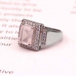 Redgem 925 Silver Ring for Women and Girls Natural Rose Quartz Pink 7X9 MM Rectangle redgem 925 silver ring for women and girls natural rose quartz pink 9x11 mm oval jarg165 women's fashion redgem 925 silver ring for women and girls natural rose quartz pink 9x11 mm oval redgem 1108