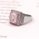 redgem 925 silver ring for women and girls natural rose quartz pink 7x9 mm rectangle jarg104 women's fashion redgem 925 silver ring for women and girls natural rose quartz pink 7x9 mm rectangle redgem 1062