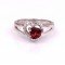 redgem 925 silver ring for women and girls natural garnet red 6 mm heart jarg113 women's fashion redgem 925 silver ring for women and girls natural garnet red 6 mm heart redgem 1068