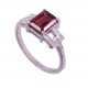 redgem 925 silver ring for women natural garnet red 6x8 mm rectangle jarg12 women's fashion redgem 925 silver ring for women precious gemstone natural garnet red 6x8 mm rectangle redgem 976