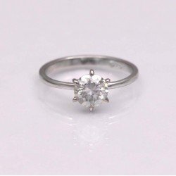 Redgem 925 Silver Ring for Women and Girls Precious Gem Moissanite Colorless 6.5 MM Round (0.90 Ct) redgem 925 silver ring for women moissanite colorless 7 mm round (1.35 ct) jarg123 women's fashion redgem 925 silver ring for women moissanite colorless 7 mm round (1.35 ct) redgem 1072