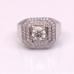 Redgem 925 Silver Ring for Women Moissanite Colorless 7 MM Round (1.35 Ct) redgem 925 silver ring for women and girls precious gem moissanite colorless 6.5 mm round (0.90 ct) jarg122 women's fashion redgem 925 silver ring for women and girls precious gem moissanite colorless 6.5 mm round (0.90 ct) redgem 1071