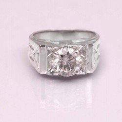 Redgem 925 Silver Ring for Women and Girls Moissanite Colorless 8 MM Round (1.90 Ct) Redgem 925 Silver Ring for Women and Girls Moissanite Colorless 8 MM Round (1.90 Ct)