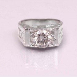 Redgem 925 Silver Ring for Women and Girls Moissanite Colorless 8 MM Round (1.90 Ct) redgem 925 silver ring for women and girls precious gem moissanite colorless 6.5 mm round (0.90 ct) jarg122 women's fashion redgem 925 silver ring for women and girls precious gem moissanite colorless 6.5 mm round (0.90 ct) redgem 1071