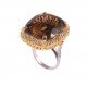 redgem 925 silver ring for women and girls natural smoky quartz brown 18x20 mm cushion jarg132 women's fashion redgem 925 silver ring for women and girls natural smoky quartz brown 18x20 mm cushion redgem 1081