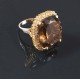 redgem 925 silver ring for women and girls natural smoky quartz brown 18x20 mm cushion jarg132 women's fashion redgem 925 silver ring for women and girls natural smoky quartz brown 18x20 mm cushion redgem 1081