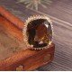 redgem 925 silver ring for women and girls natural smoky quartz brown 18x20 mm cushion jarg132 women's fashion redgem 925 silver ring for women and girls natural smoky quartz brown 18x20 mm cushion redgem 1081