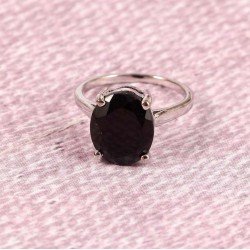 Redgem 925 Silver Ring for Women and Girls Natural Onyx Black 10X12 MM Oval redgem 925 silver ring for women natural onyx green 12x16 mm rectangle jarg257 women's fashion redgem 925 silver ring for women natural onyx green 12x16 mm rectangle redgem 1444