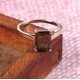 redgem 925 silver ring for women natural smoky quartz brown 7x9 mm rectangle jarg144 women's fashion redgem 925 silver ring for women natural smoky quartz brown 7x9 mm rectangle redgem 1093