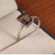 redgem 925 silver ring for women natural smoky quartz brown 7x9 mm rectangle jarg144 women's fashion redgem 925 silver ring for women natural smoky quartz brown 7x9 mm rectangle redgem 1093