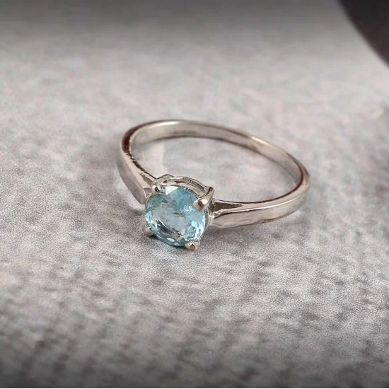 redgem 925 silver ring for women and girls natural aquamarine blue 7 mm round jarg158 women's fashion redgem 925 silver ring for women and girls natural aquamarine blue 7 mm round redgem 1102