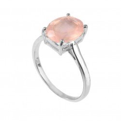 Redgem 925 Silver Ring for Women and Girls Natural Rose Quartz Pink 9X11 MM Oval redgem 925 silver ring for women and girls natural rose quartz pink 7x9 mm rectangle jarg104 women's fashion redgem 925 silver ring for women and girls natural rose quartz pink 7x9 mm rectangle redgem 1062