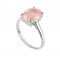 redgem 925 silver ring for women and girls natural rose quartz pink 9x11 mm oval jarg165 women's fashion redgem 925 silver ring for women and girls natural rose quartz pink 9x11 mm oval redgem 1108