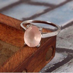 Redgem 925 Silver Ring for Women and Girls Natural Rose Quartz Pink 9X11 MM Oval redgem 925 silver ring for women and girls natural rose quartz pink 7x9 mm rectangle jarg104 women's fashion redgem 925 silver ring for women and girls natural rose quartz pink 7x9 mm rectangle redgem 1062