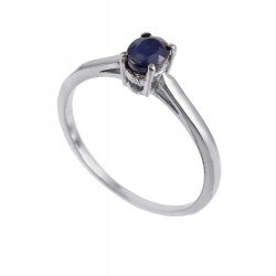 Redgem 925 Silver Ring for Girls and Women Natural Blue Sapphire 4X6 MM Oval Redgem 925 Silver Ring for Girls and Women Natural Blue Sapphire 4X6 MM Oval