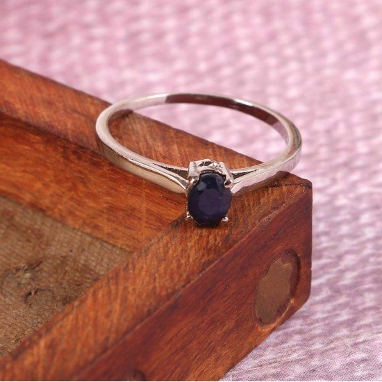 redgem 925 silver ring for girls and women natural blue sapphire 4x6 mm oval jarg167 women's fashion redgem 925 silver ring for girls and women natural blue sapphire 4x6 mm oval redgem 1110