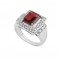 redgem 925 silver ring for women and girls natural garnet red 7x9 mm rectangle jarg170 women's fashion redgem 925 silver ring for women and girls natural garnet red 7x9 mm rectangle redgem 1113