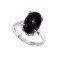 redgem sterling silver ring for women natural blackstar black 9x13 mm oval jarg186 women's fashion redgem sterling silver ring for women natural blackstar black 9x13 mm oval redgem 1373
