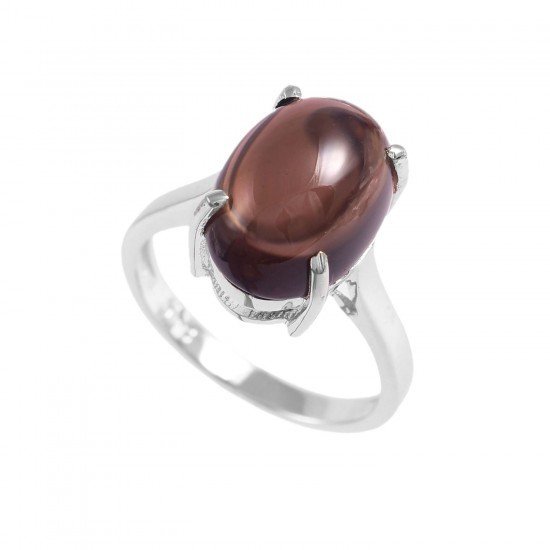 redgem 925 silver ring for women natural smoky quartz brown 10x14 mm oval jarg191 women's fashion redgem 925 silver ring for women natural smoky quartz brown 10x14 mm oval redgem 1378